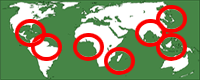 Várias regiões do mundo